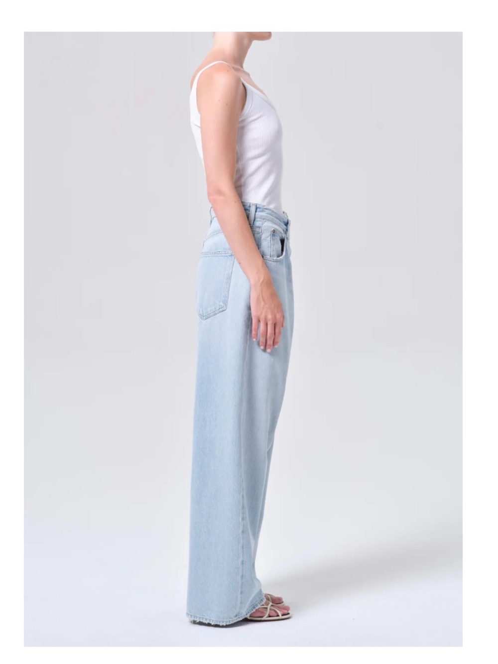 AGOLDE Vana Fold Wide Leg Jeans • Spark • Size 27 • NWOT $278 Celeb Fav - Picture 2 of 8